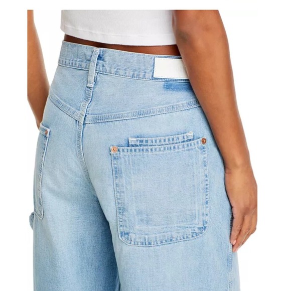 RE/DONE Painter Jean Women 24 Light Wash Excellent Wide Leg Carpenter Utility - Picture 12 of 12